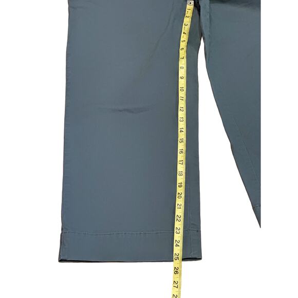 Loft wide-leg crop pants chinos 10 dark Green casual dark academia ann taylor - Picture 5 of 8